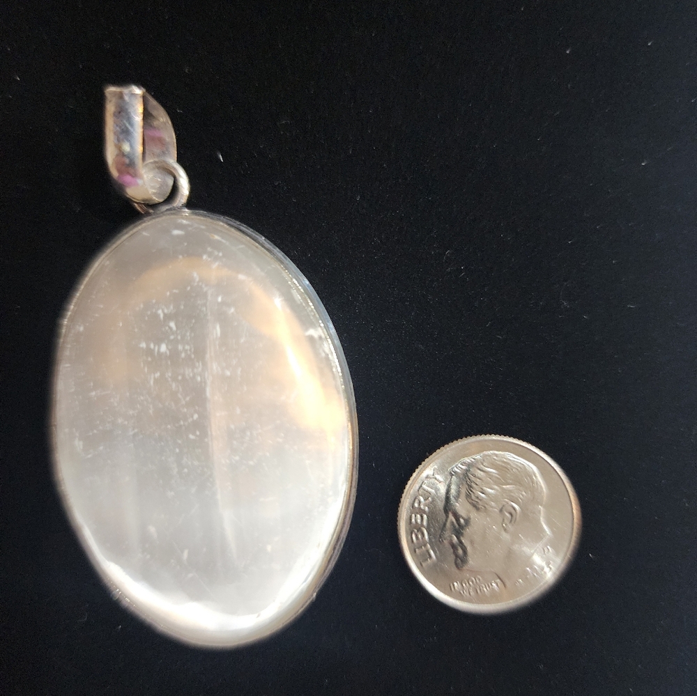 Frequency Imprinted Selenite Pendant 🤍